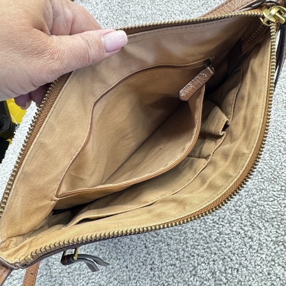 Fossil‎ Brown Leather Crossbody Shoulder Bag - Picture 11 of 13